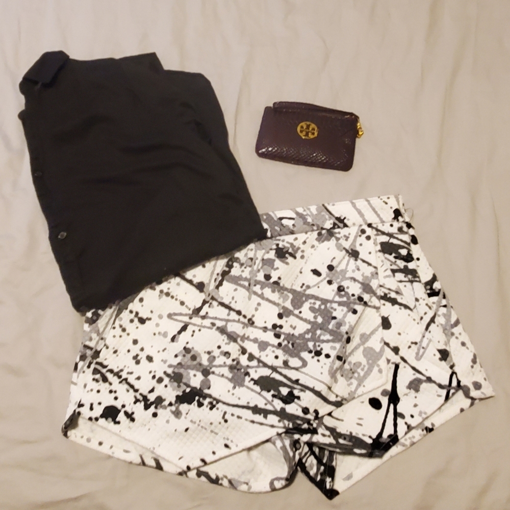 Splatter Print Skort